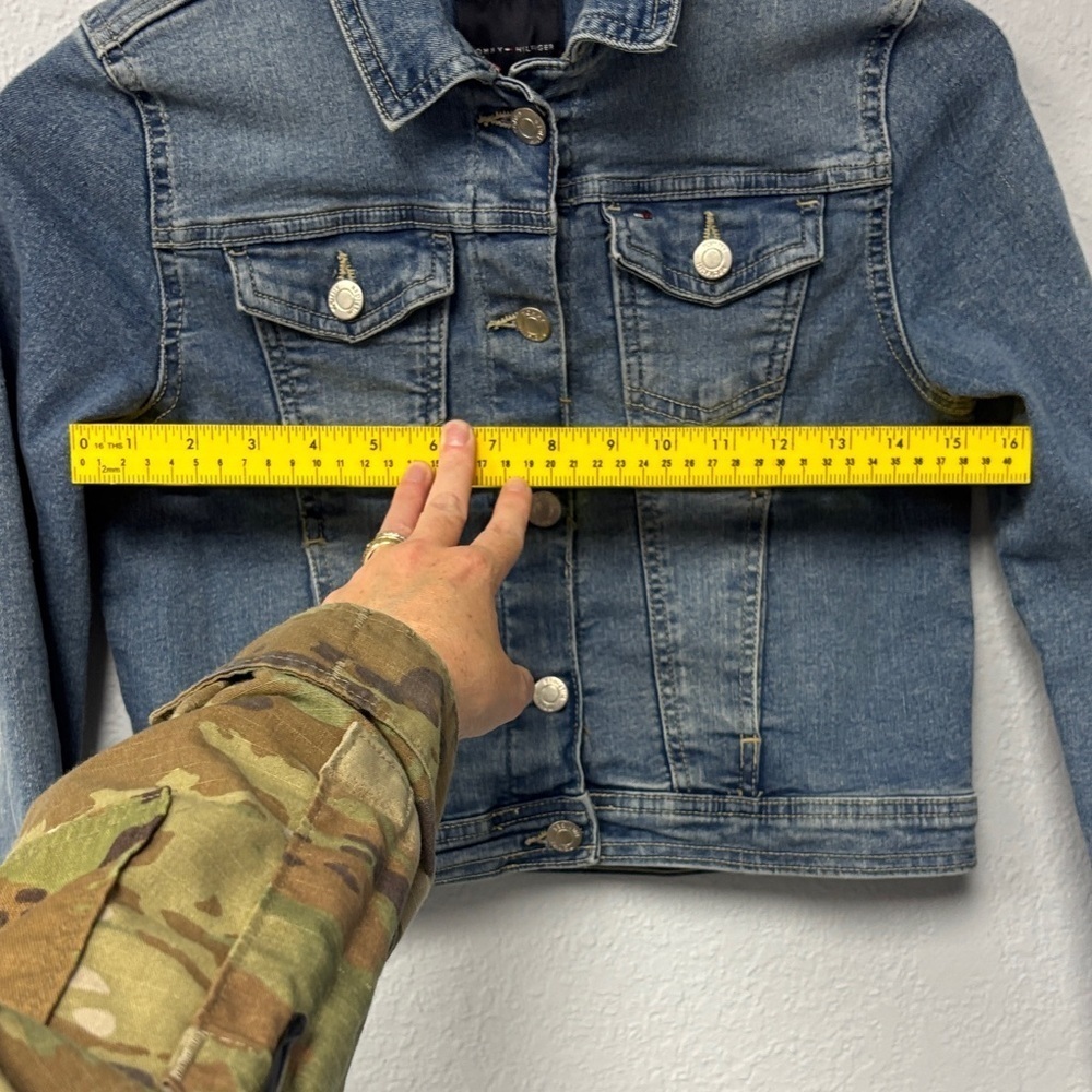 Tommy Hilfiger Classic Blue Jean Jacket, Girl’s Lg (12/14yo). Excellent Cndtn. - Picture 12 of 14